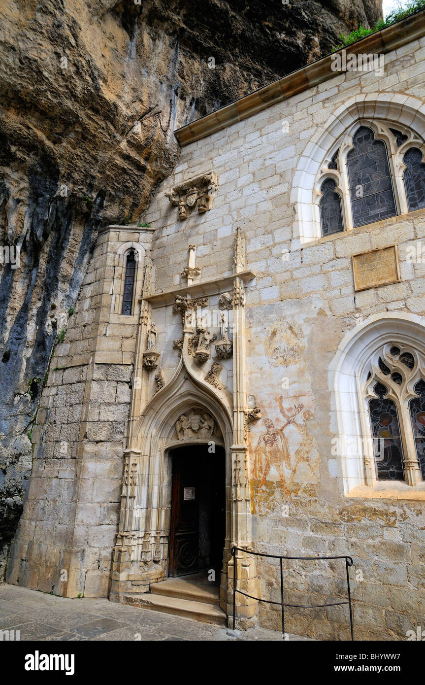 Rocamadour (46) : Chapel of Saint Michel (St Michael) Stock Photo