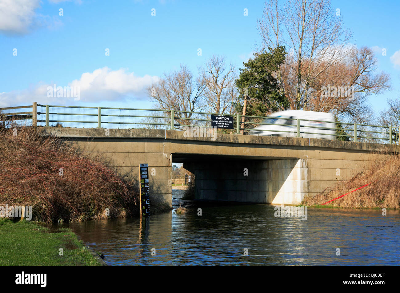 Road crossing of the River Ant at Ludham Bridge, Norfolk, United