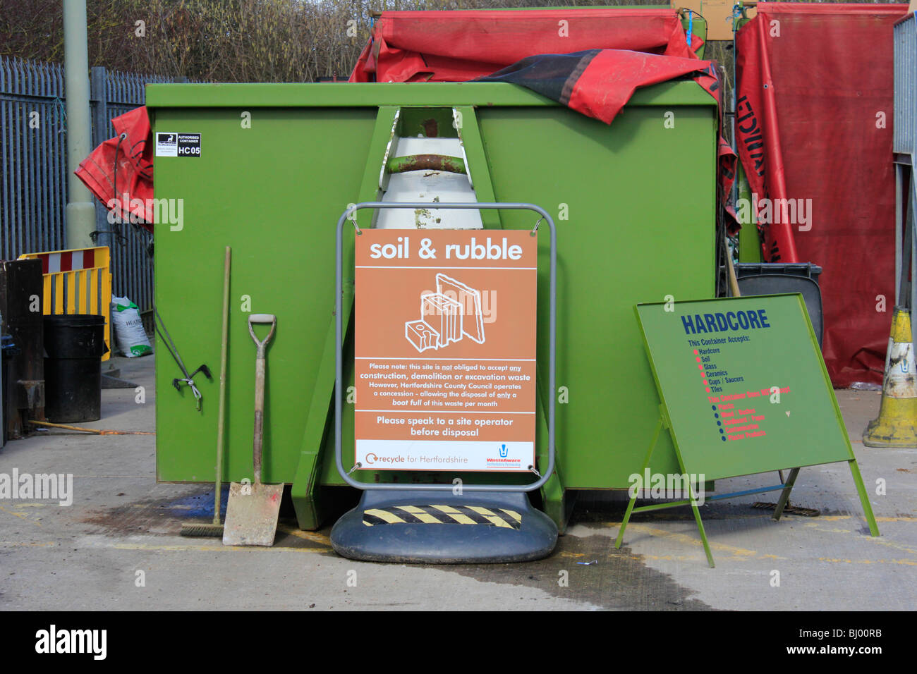 recycling centre, stortford, england, uk gb Stock Photo Alamy