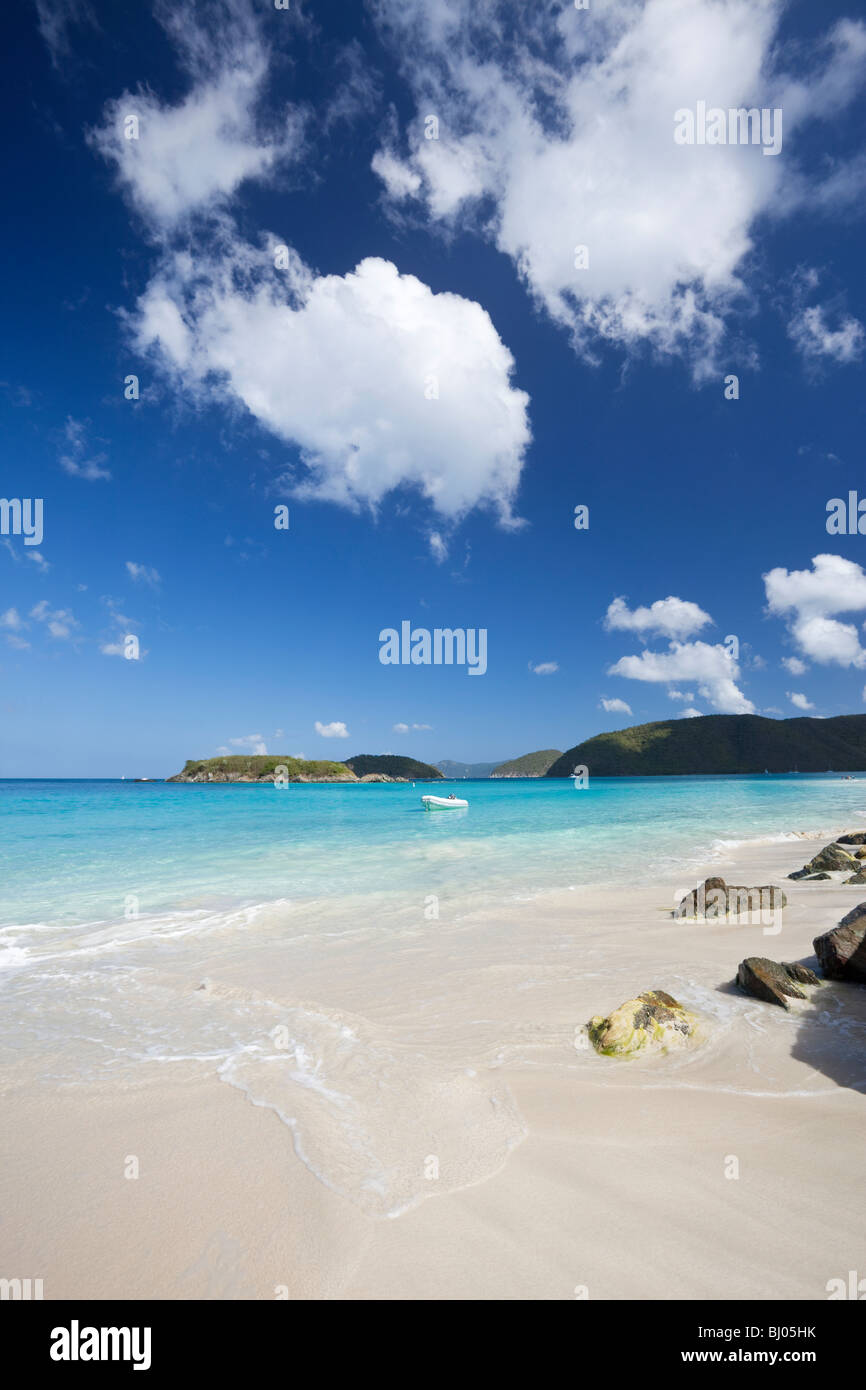 Tropical beach in US Virgin Islands Stock Photo