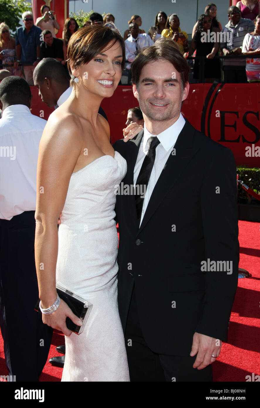 JEFF GORDON INGRID VANDEBOSCH THE 2009 ESPY'S ARRIVALS DOWNTOWN LOS ANGELES CA USA 15 July 2009 Stock Photo