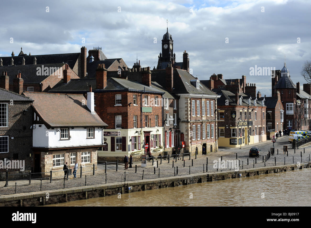 The Waterfront on the River Ouse City of York in North Yorkshire