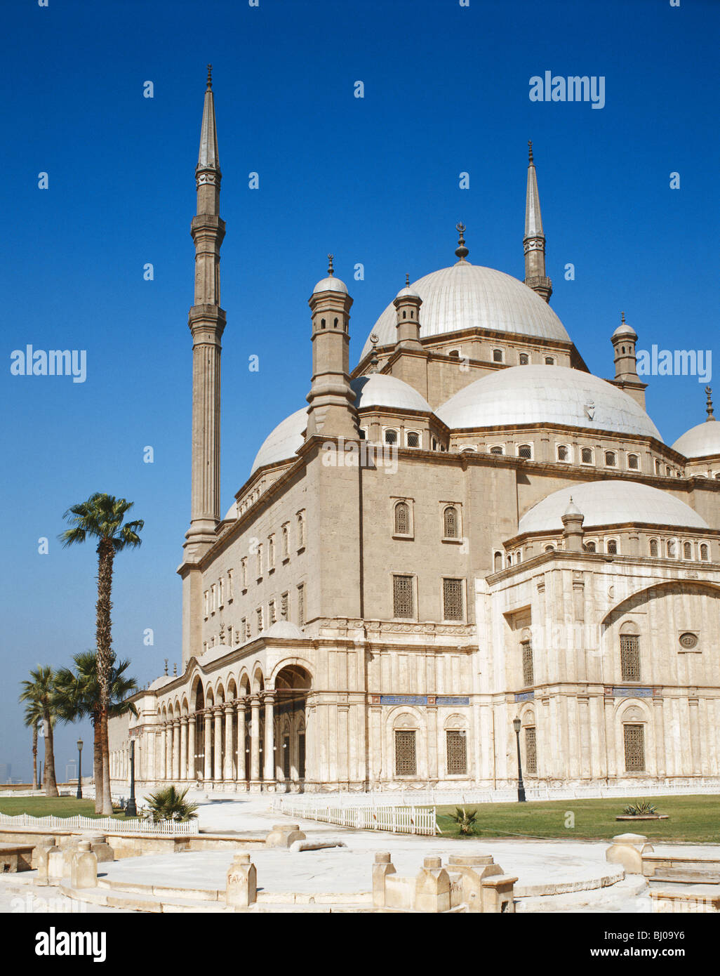 Alabaster Mosque Citadel Cairo Egypt Stock Photo
