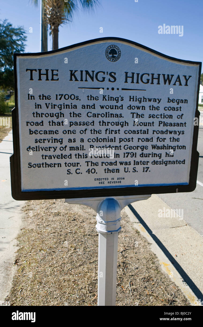 The King's Highway In the 1700's the King's Highway began in Virginia