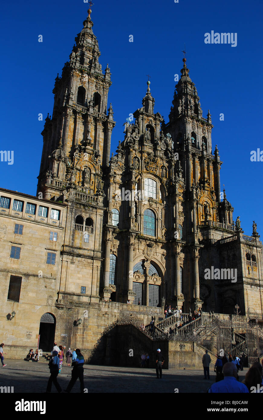 Santiago de Compostela cathedral in Galicia, Spain Stock Photo