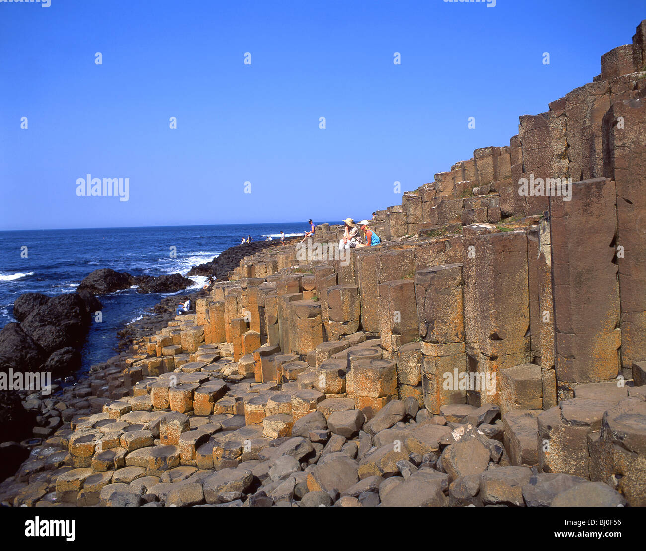 The Giant's Causeway, County Antrim, Northern Ireland, United Kingdom Stock Photo