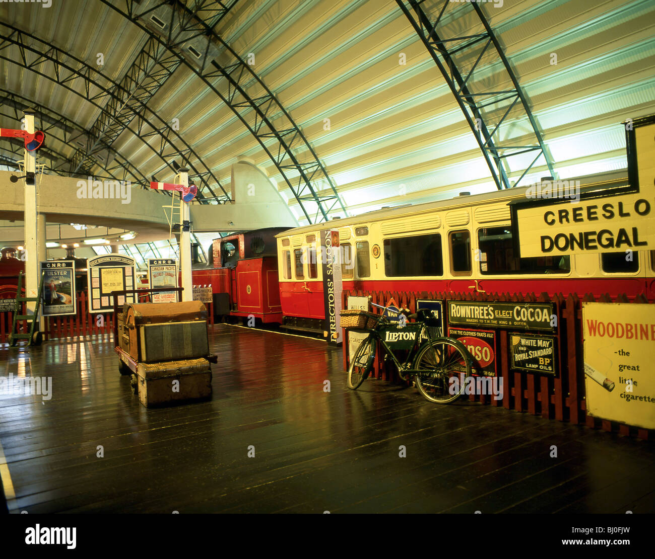 Railway collection, Ulster Folk & Transport Museum, County Down, Northern Ireland, United Kingdom Stock Photo