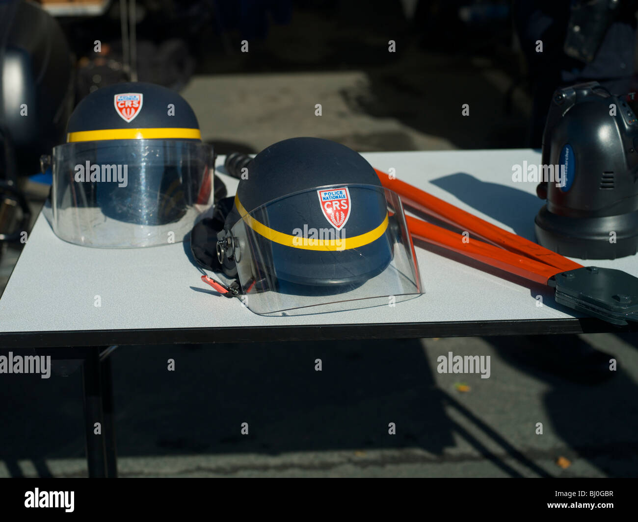 Police riot equipment France Stock Photo - Alamy