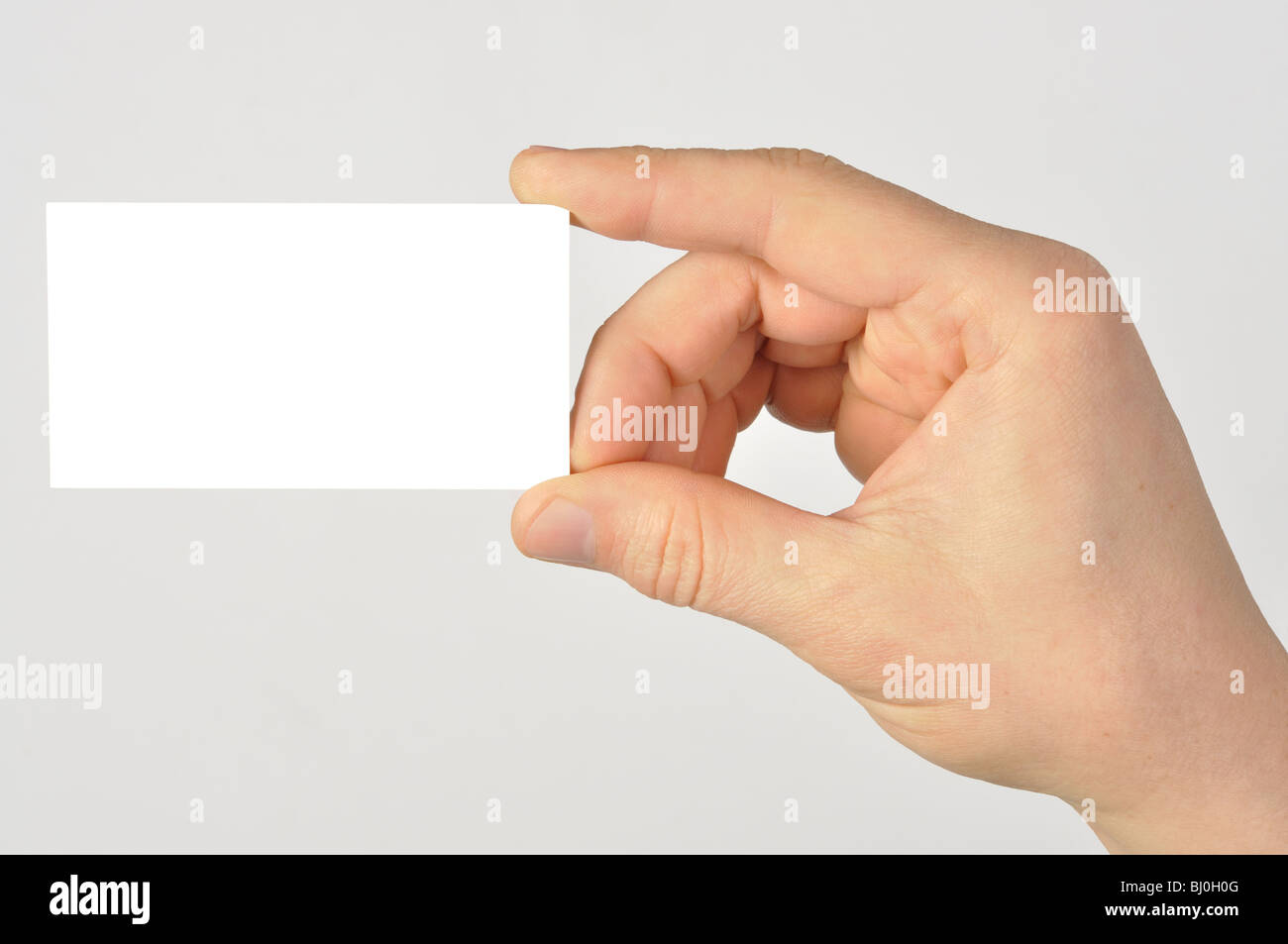 Blank Business Card Stock Photo