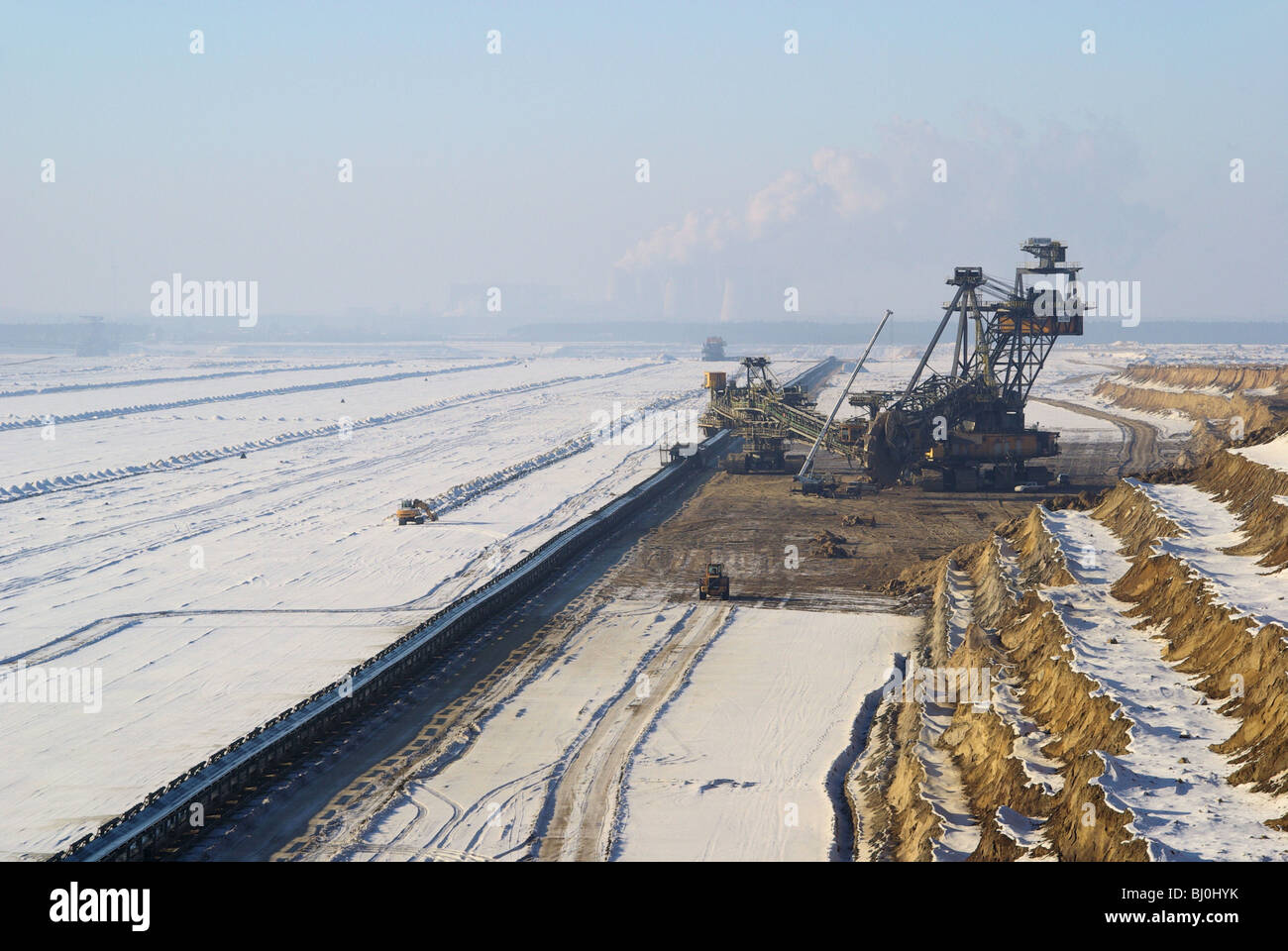 Jänschwalde Tagebau - Jaenschwalde open pit 03 Stock Photo