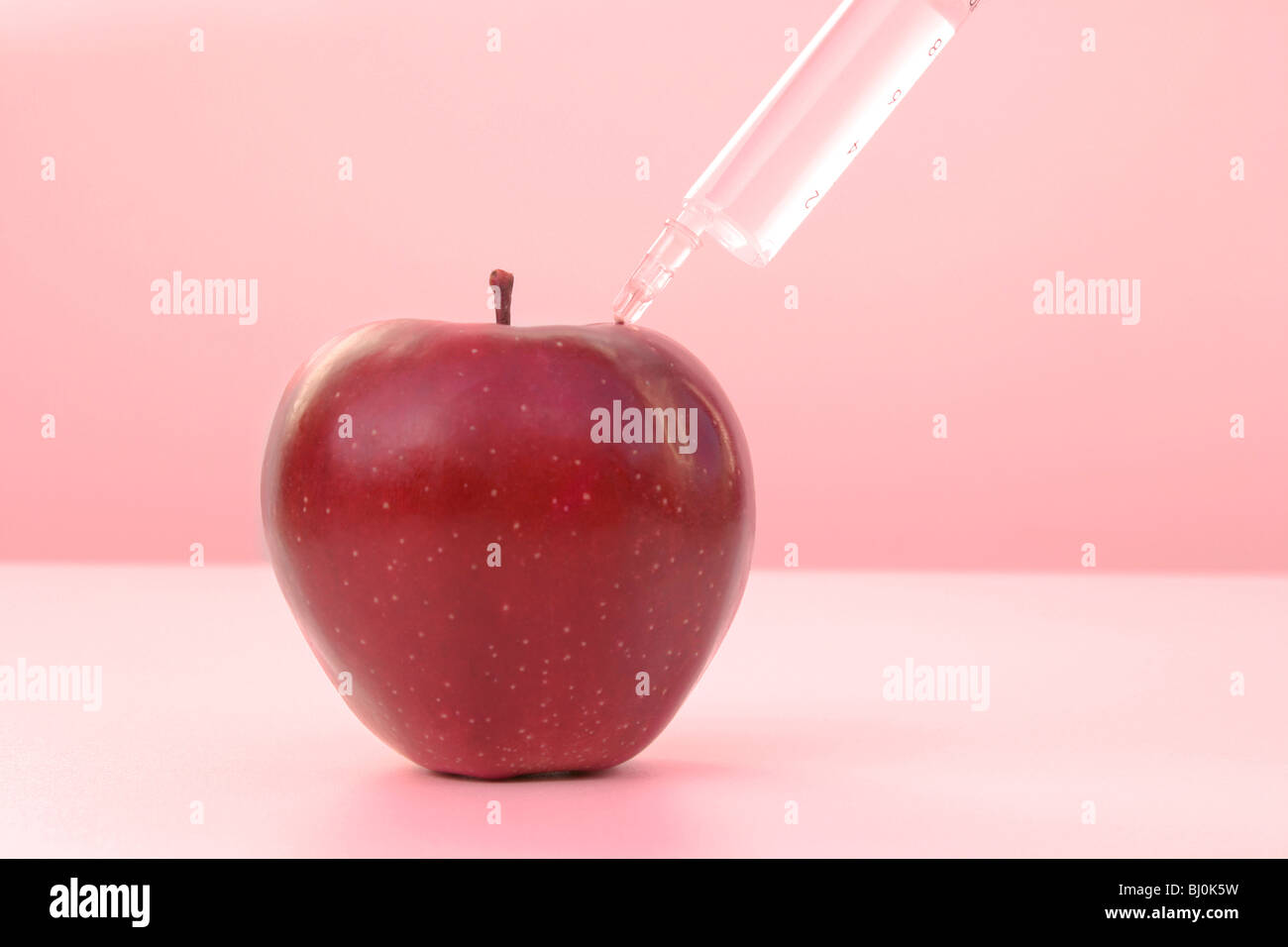 injektion with apple Stock Photo