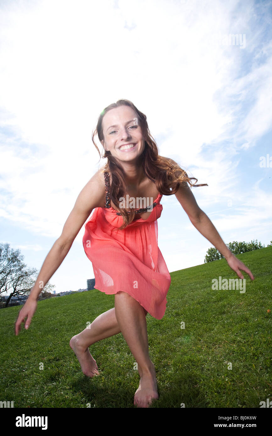 Barefoot dancing grass hi-res stock photography and images - Alamy