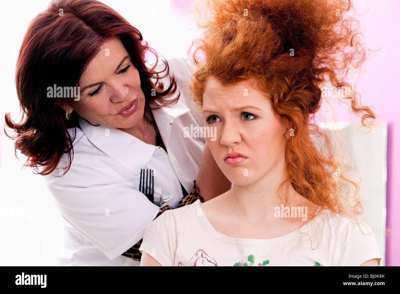 Female hairdresser unhappy customer hires stock photography and images
