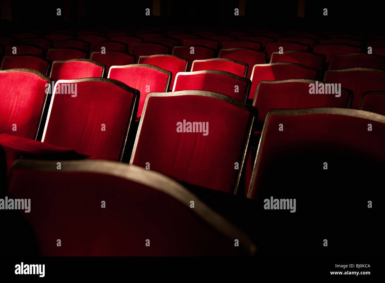 view into empty theatre auditorium Stock Photo