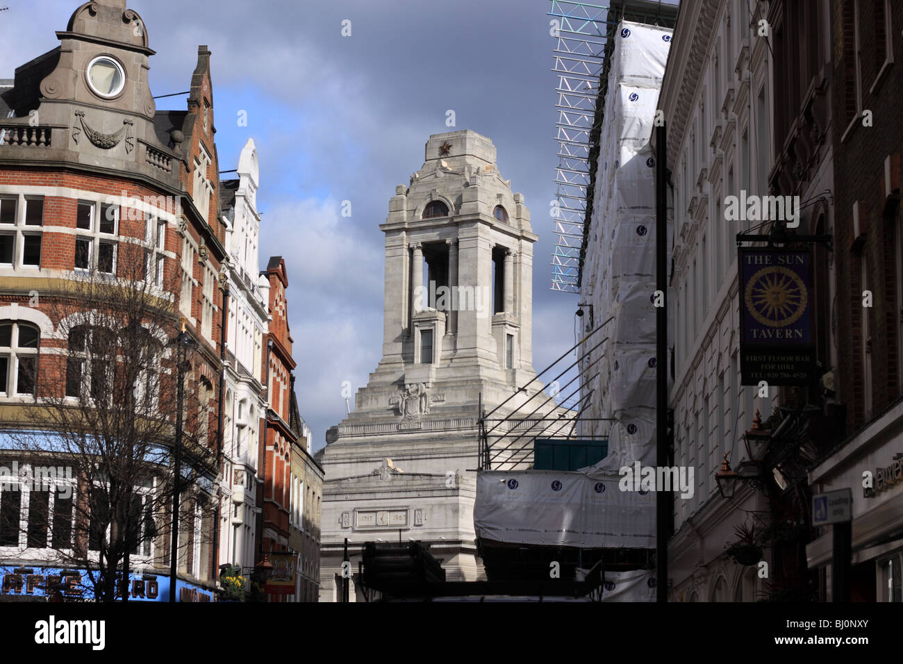 View of Freemasons Hall, Covent Garden, London Stock Photo