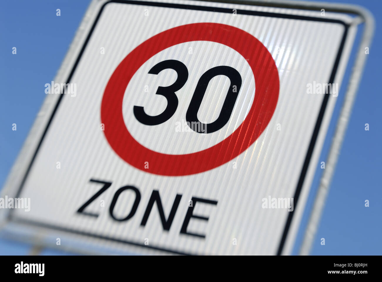 Tempo 30 zone Stock Photo