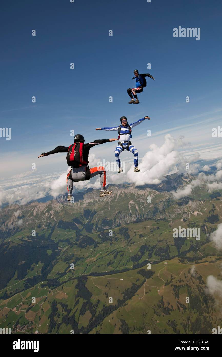 Team is flying around each other hi-res stock photography and images ...