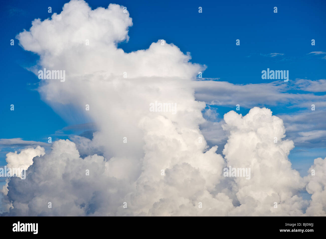 Cloudy sky over Majorca in Spain Stock Photo