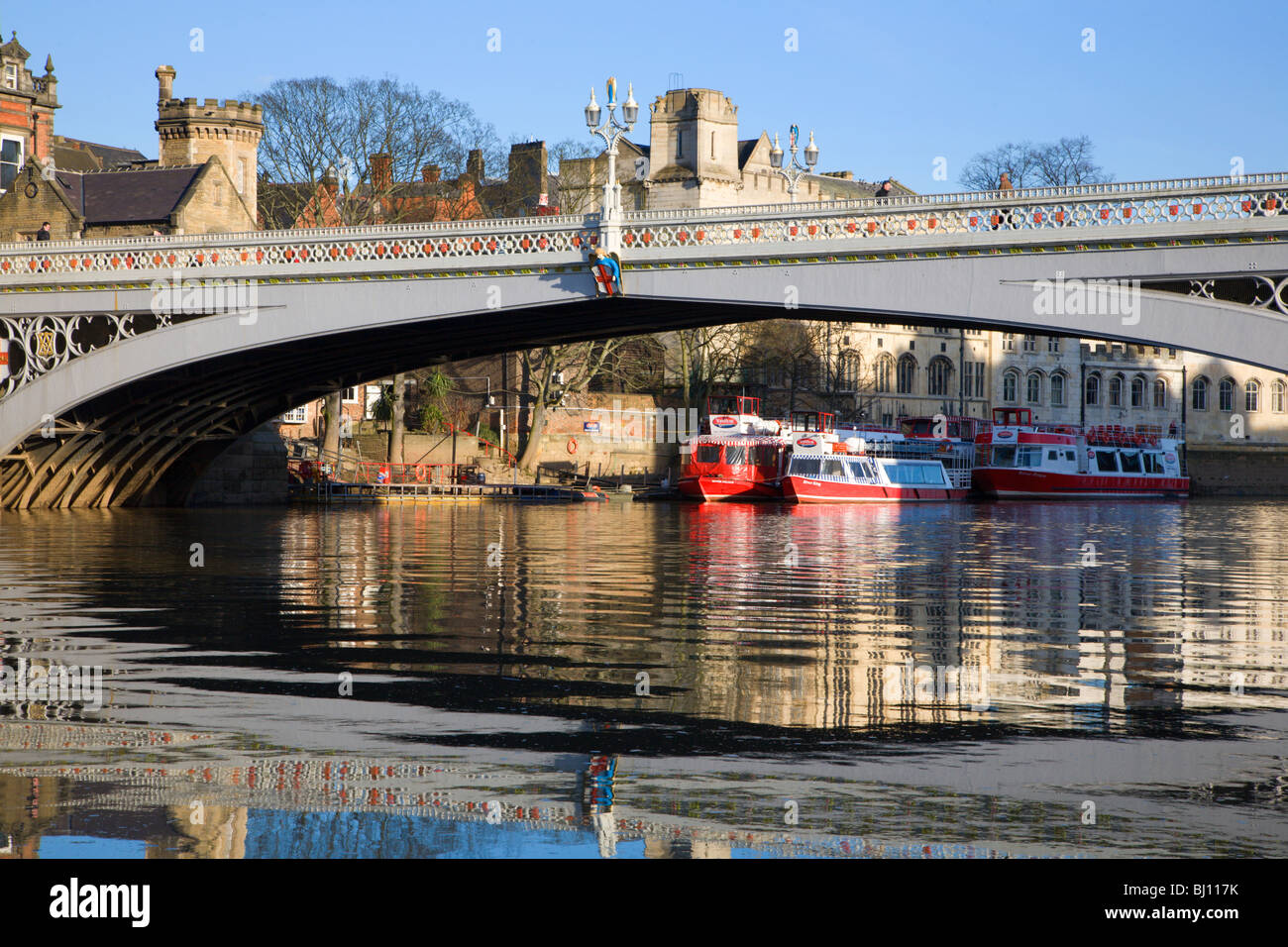 Lendal Bridge and the River Ouse York Yorkshire England Stock Photo