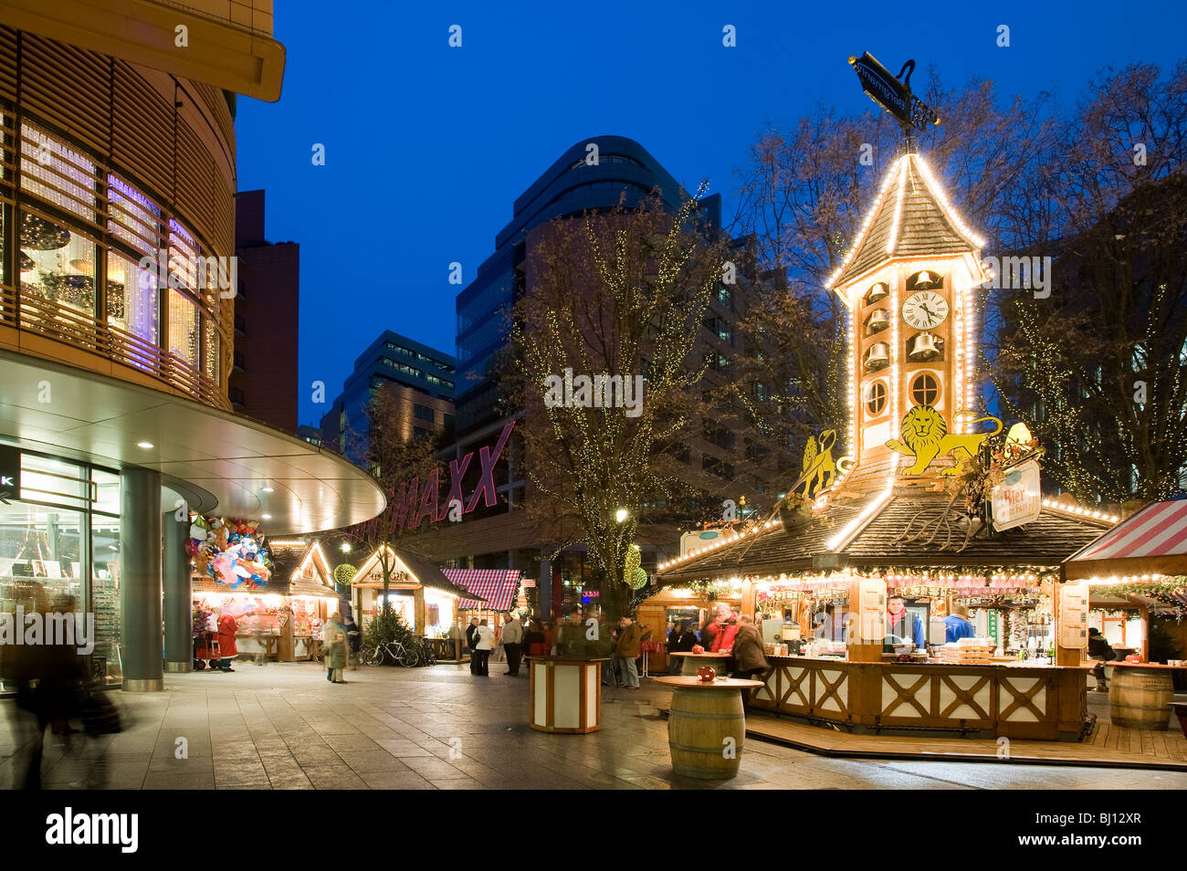 Christmas Markets Potsdamer Platz Berlin Germany Stock Photo