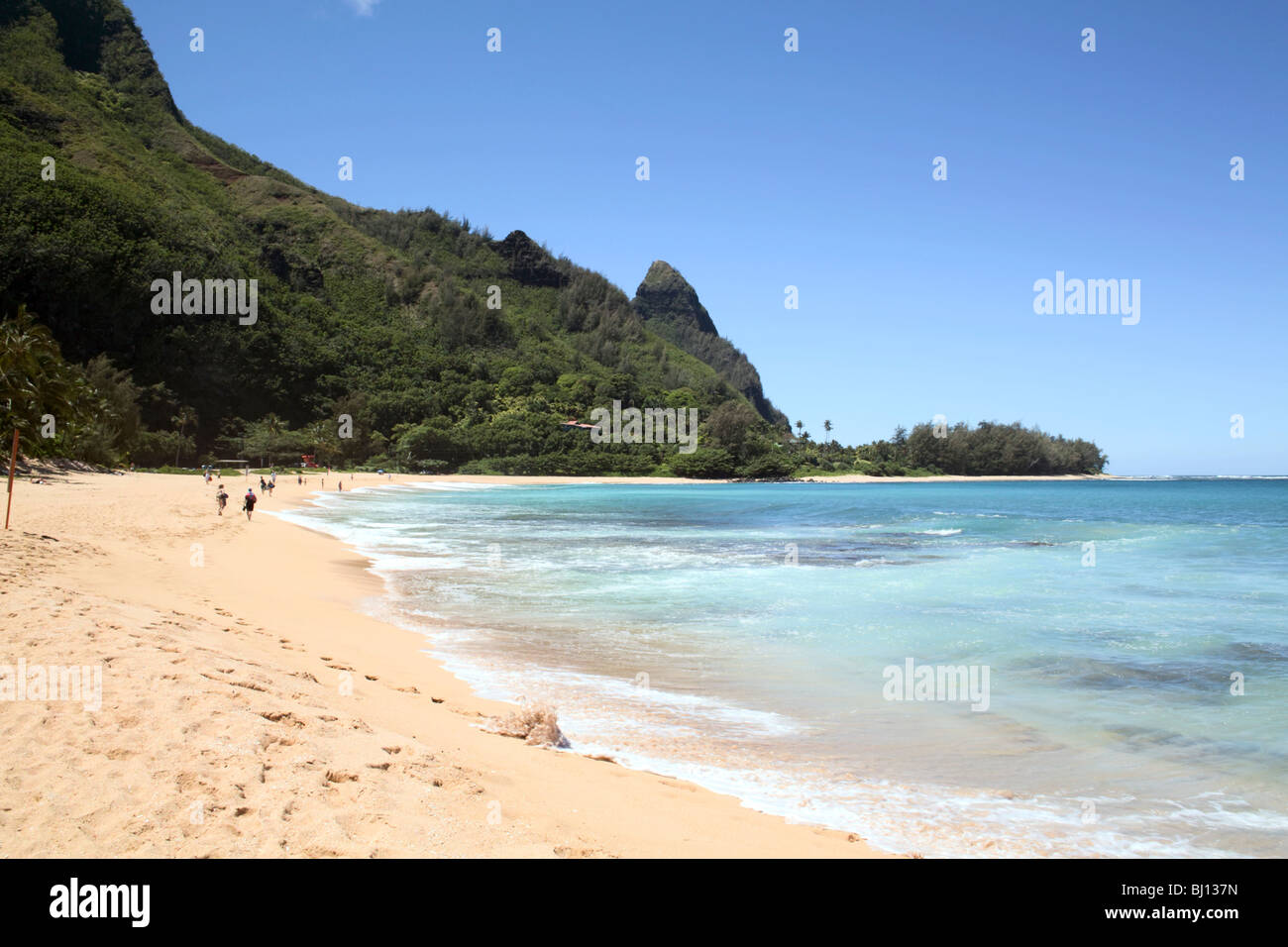 Tunnels Beach Ha'ena Kauai HI Stock Photo Alamy