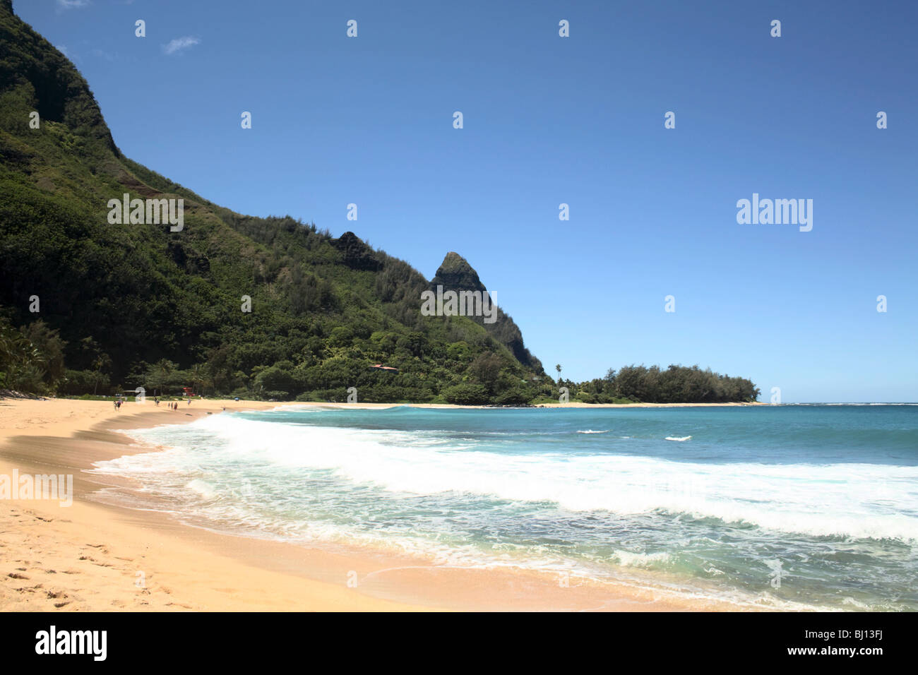 Tunnels Beach Ha'ena Kauai HI Stock Photo Alamy
