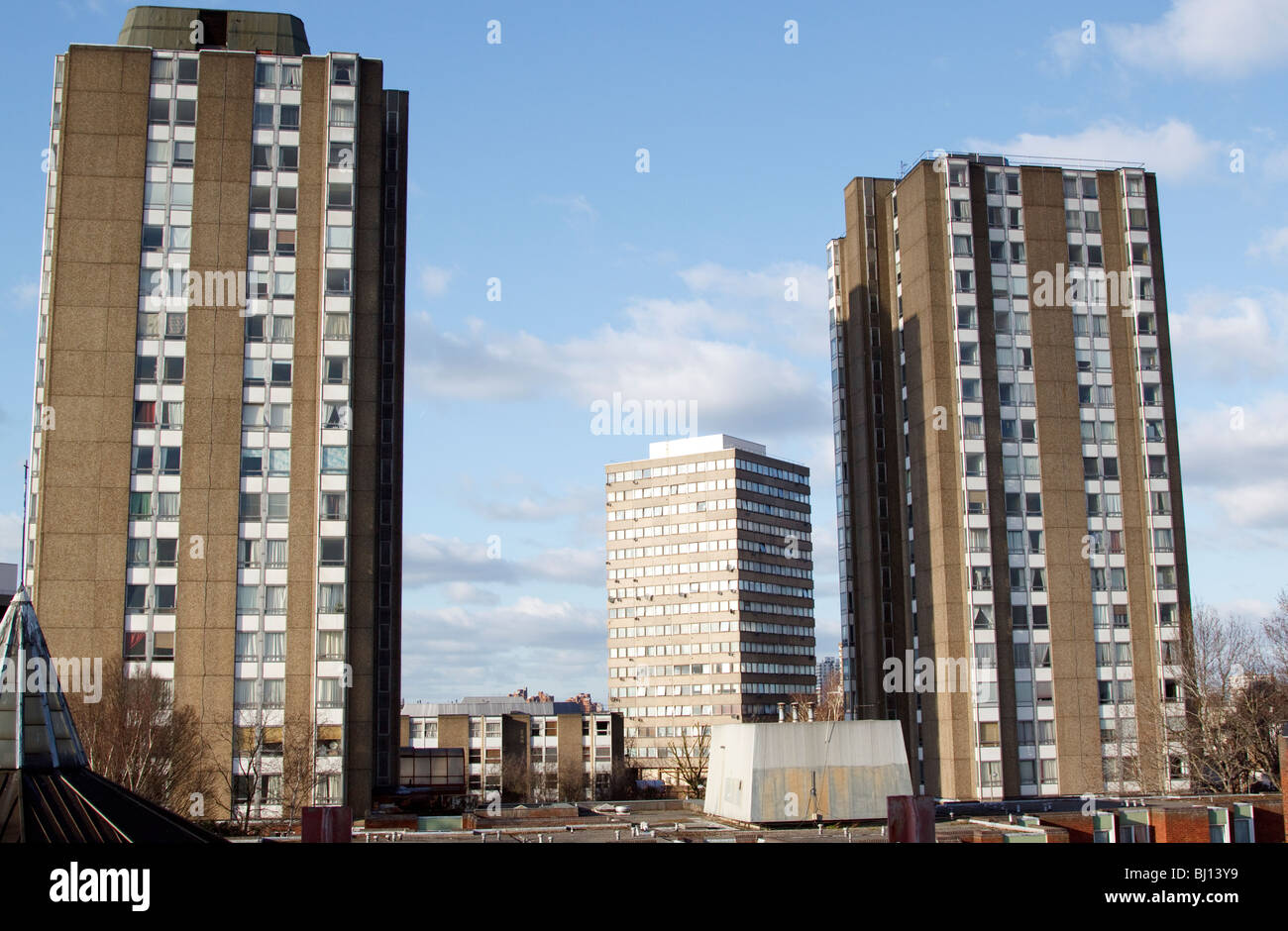 The Winstanley Estate, Battersea London as viewed from Clapham Junction