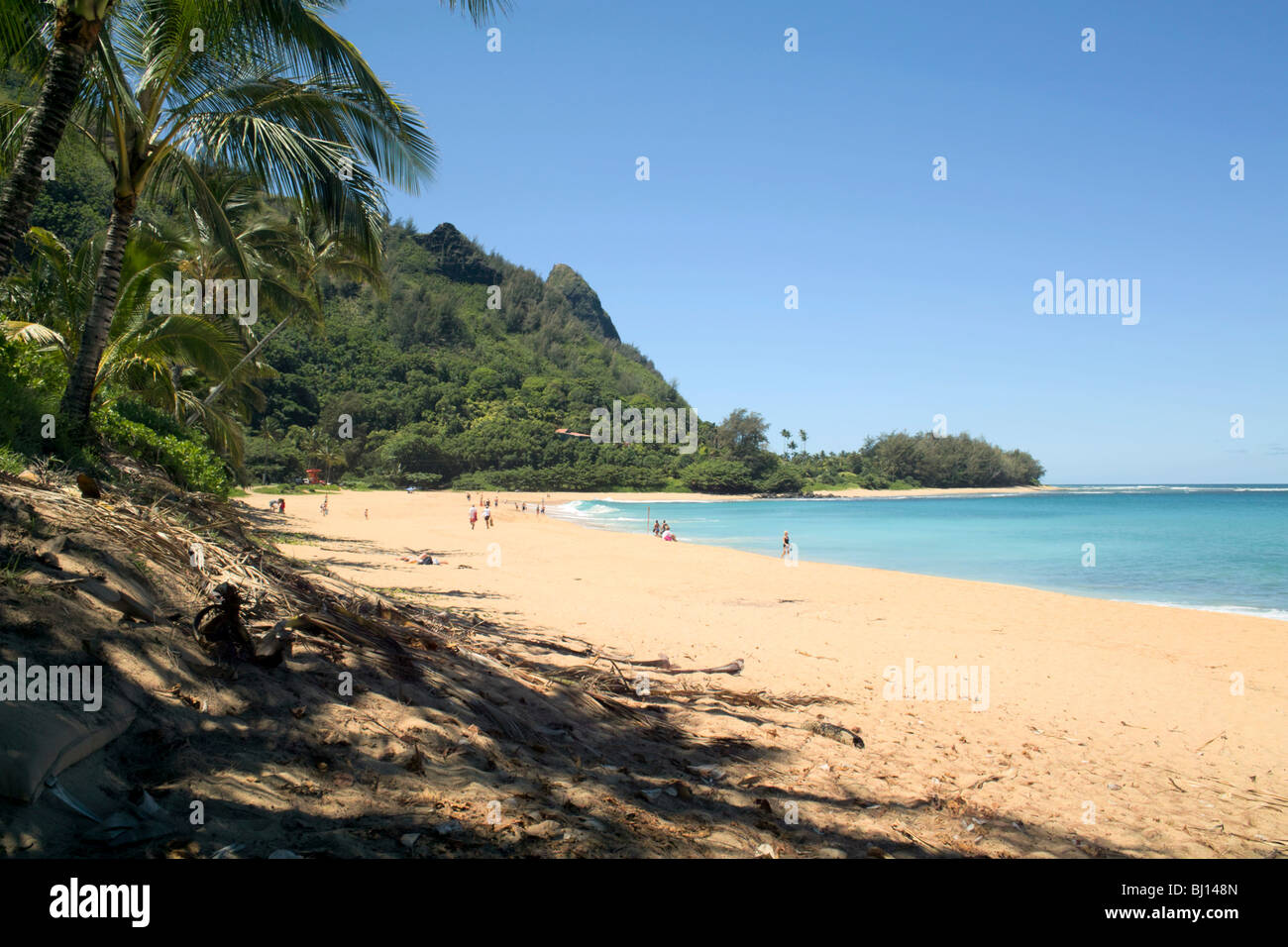 Tunnels Beach Ha'ena Kauai HI Stock Photo Alamy