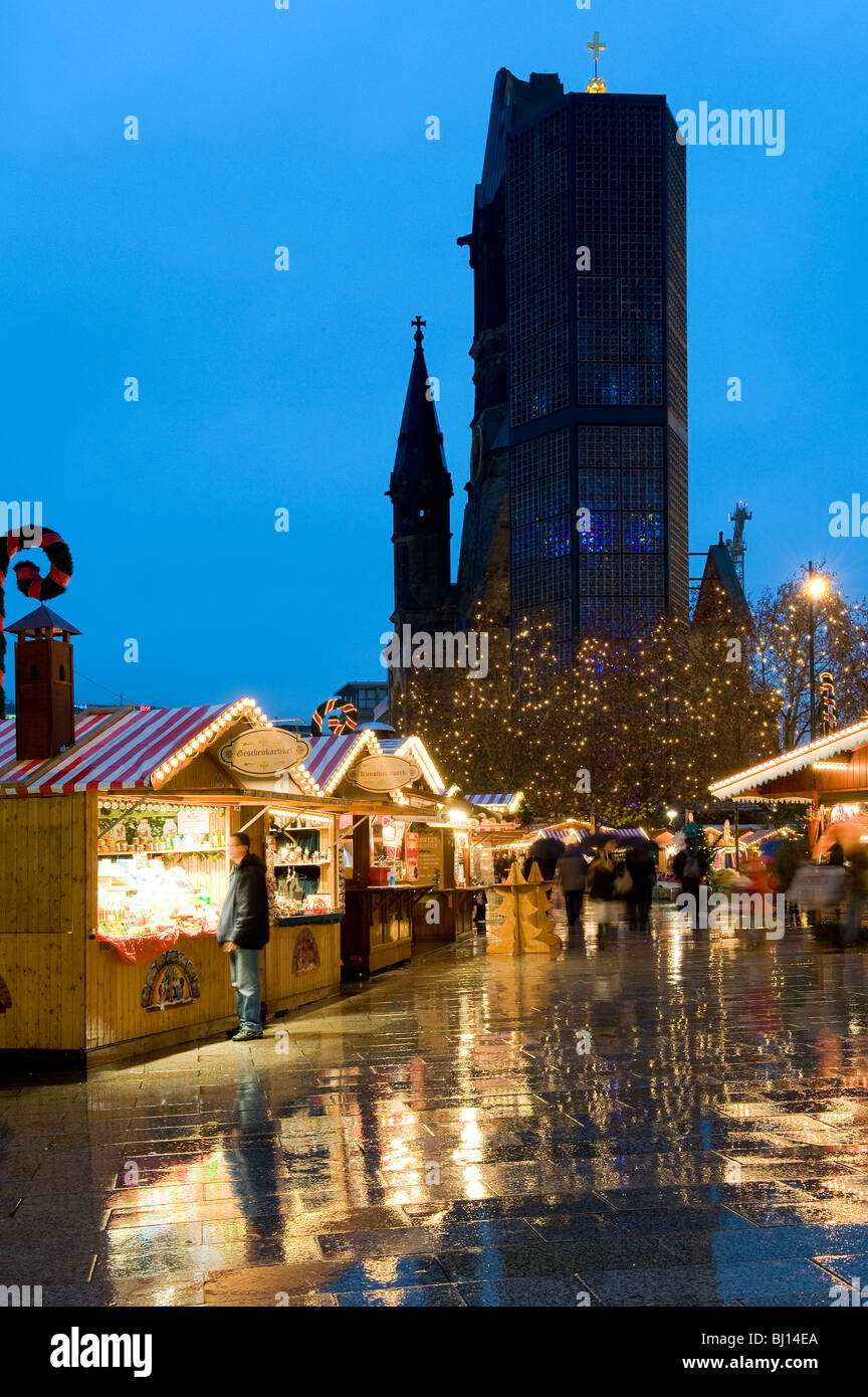 Christmas Markets Kurfurstendamm Berlin Germany Stock Photo