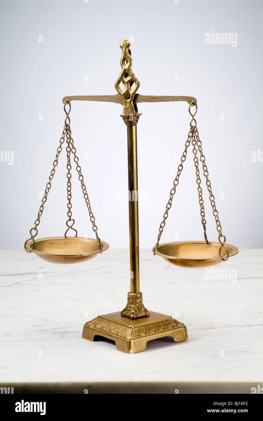 Scales in balance Stock Photo Alamy
