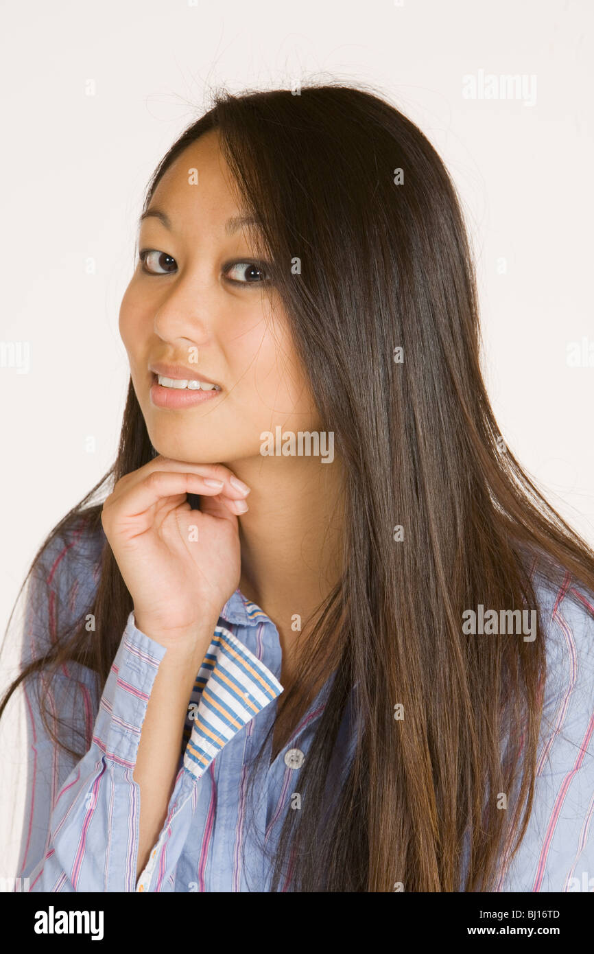 Portrait of an Asian woman Stock Photo