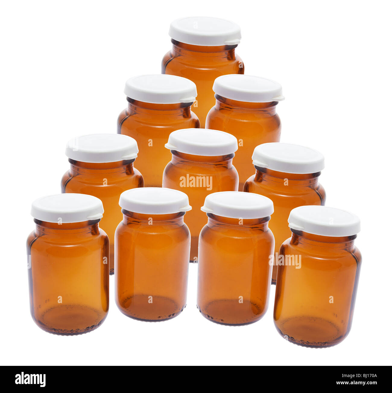 Empty Pill Bottles Stock Photo Alamy