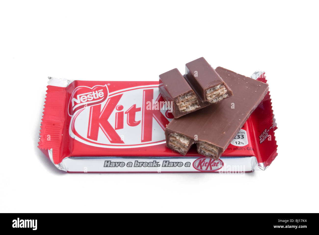 Nestle kit kat dark chocolate bar hi-res stock photography and