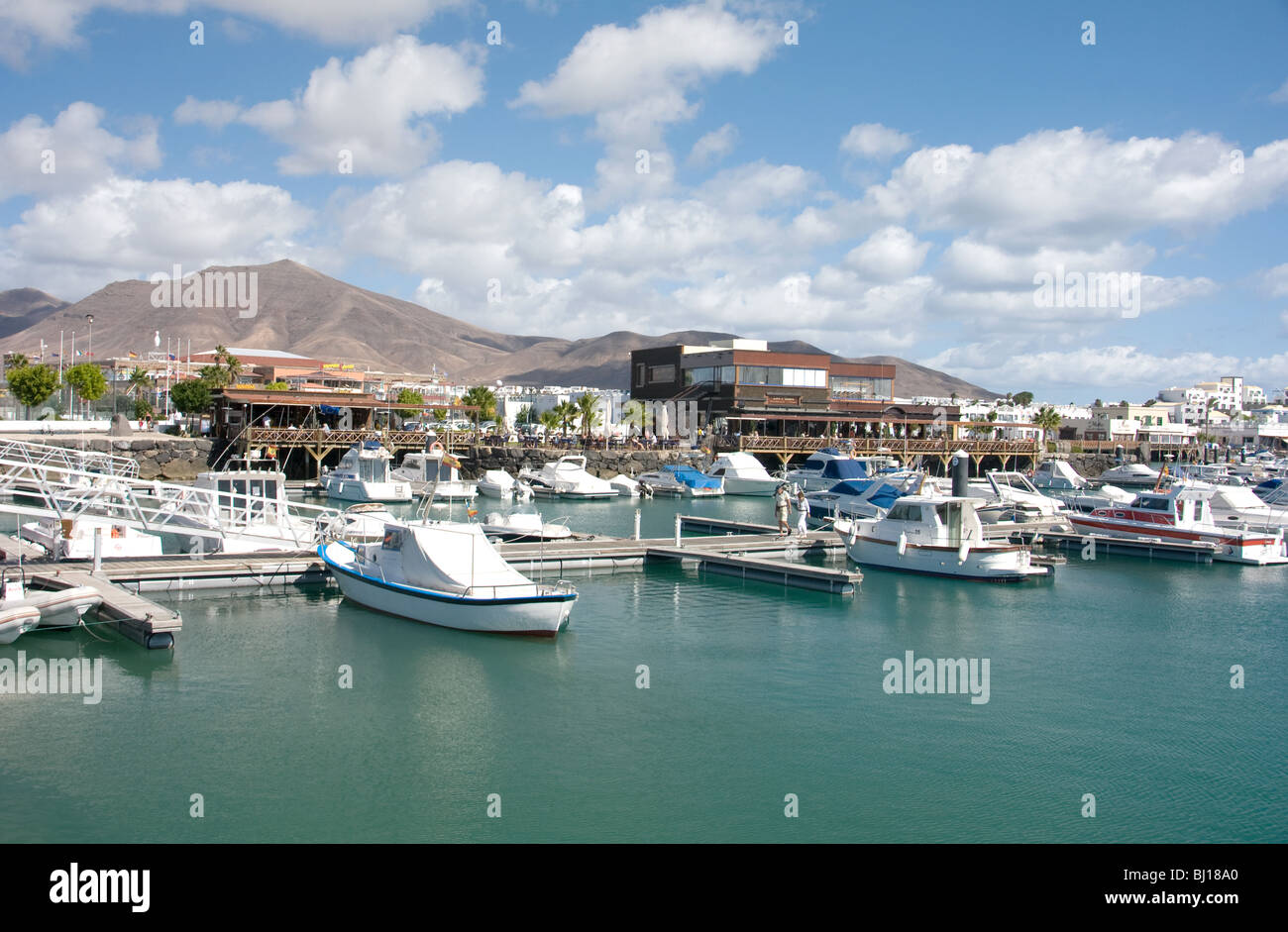New Port Of Playa Blanca Stock Photos New Port Of Playa