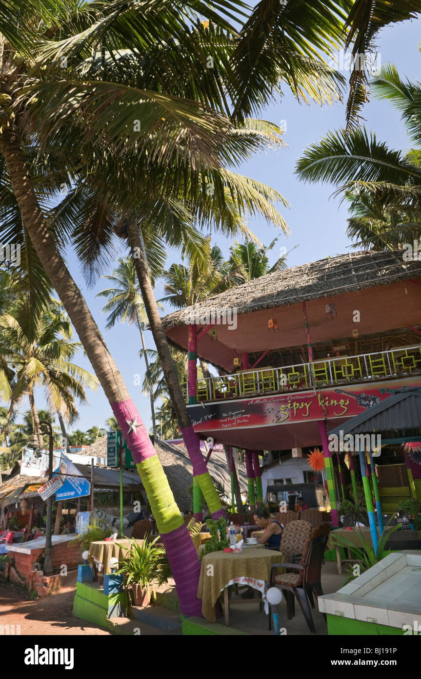 Cliff top restaurant Varkala Kerala India Stock Photo Alamy
