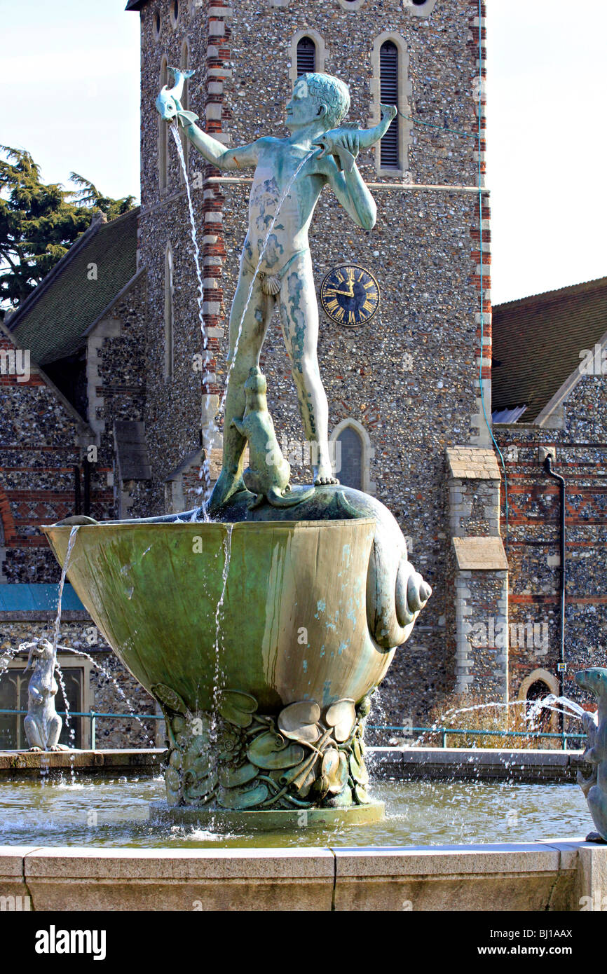Water Fountain In Memory Of King George V Braintree Town Centre Essex