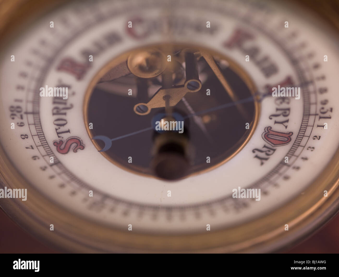 Barometer dial Stock Photo Alamy