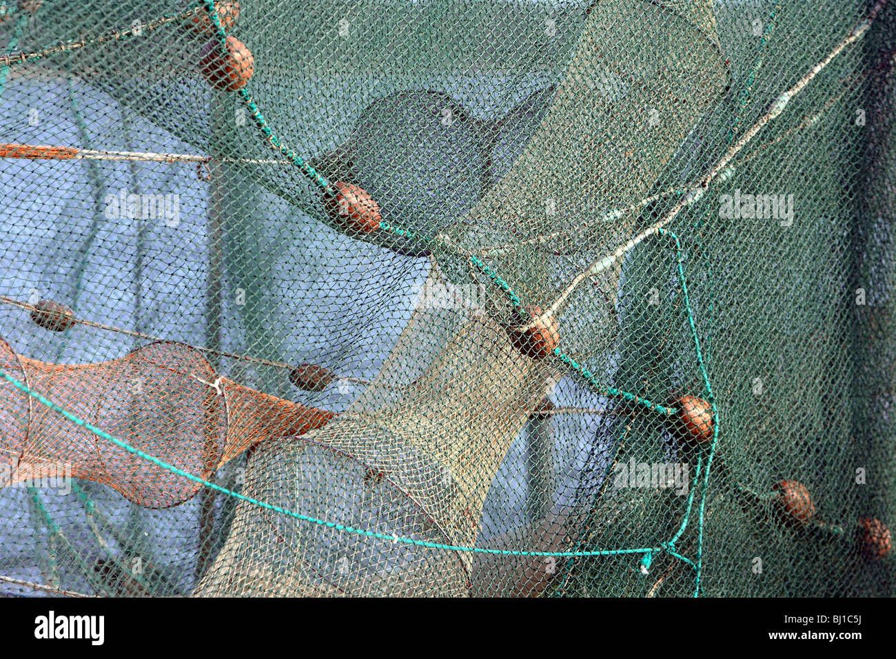 Hanging bow nets Stock Photo - Alamy