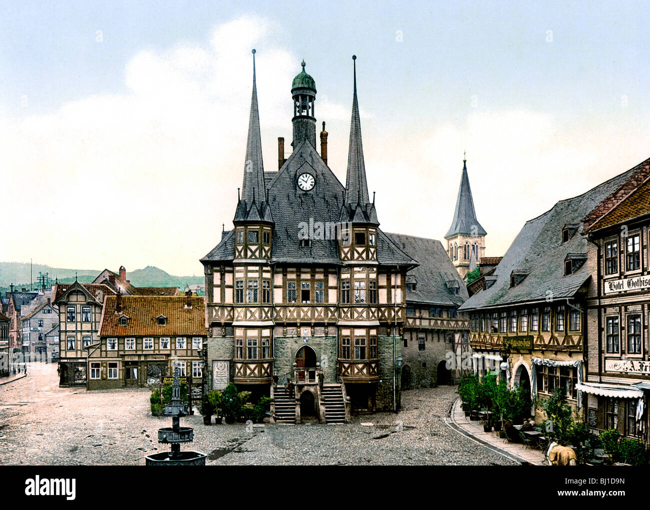 Das Rathaus Wernigerode Stock Photo