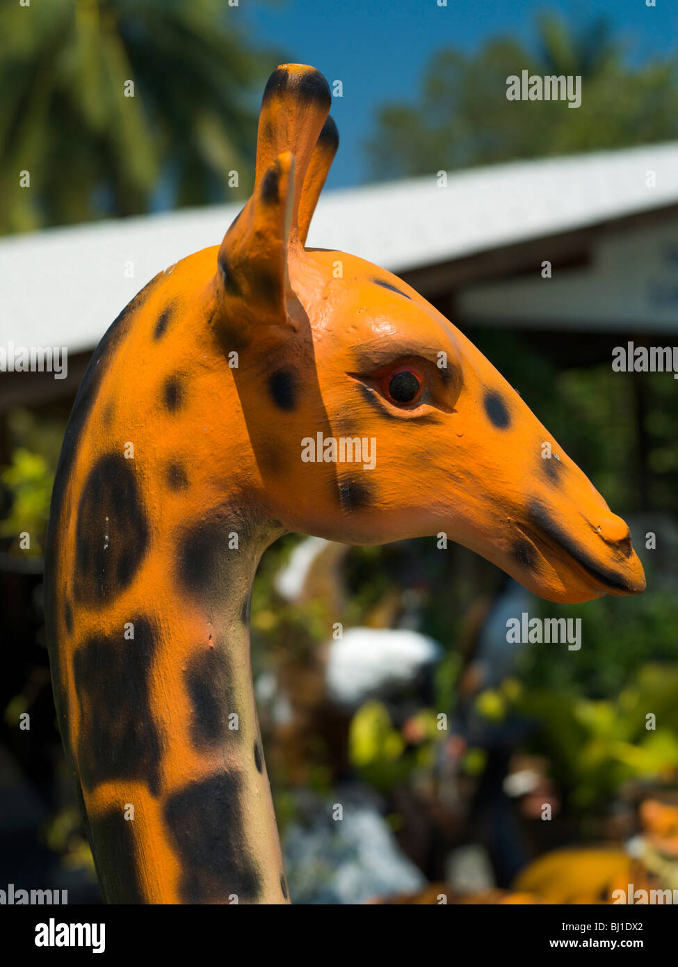 concrete giraffe garden ornament Stock Photo Alamy