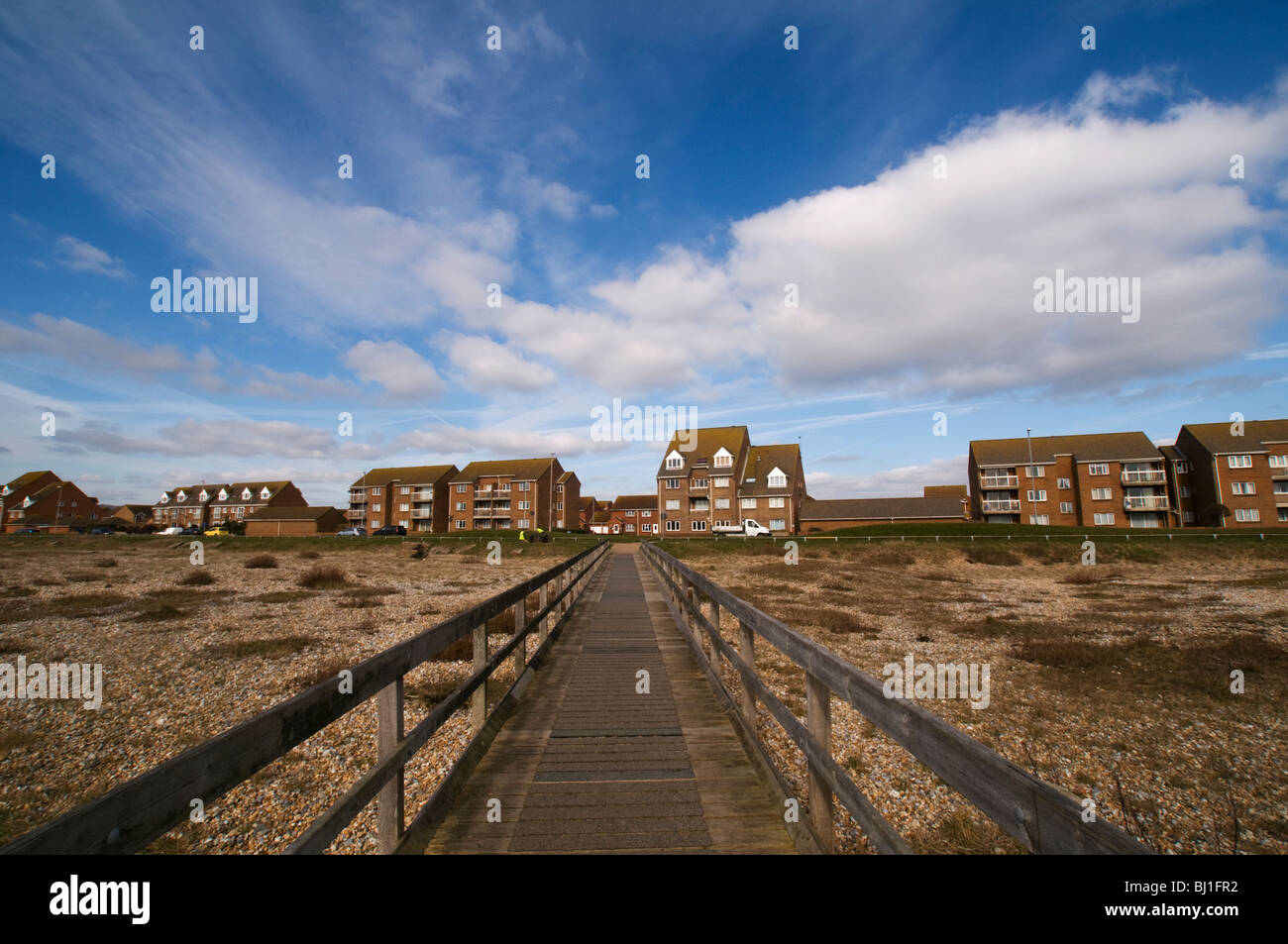 EASTBOURNE, ENGLAND, UNITED KINGDOM - Housing close to the seafront. Stock Photo