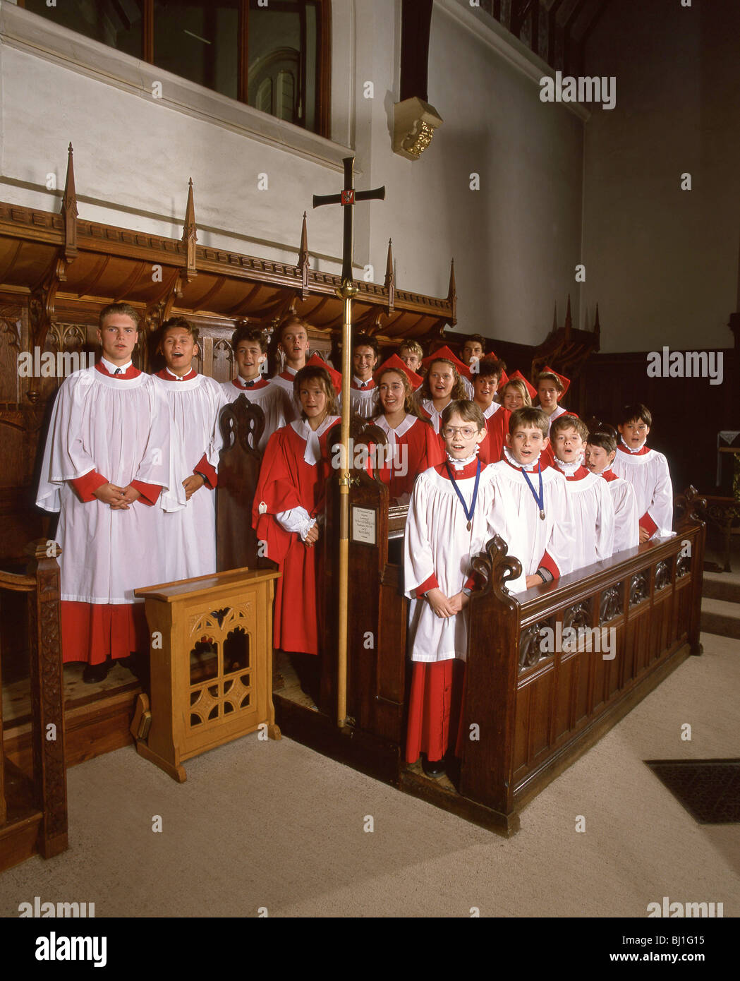 Church choir, Guildford, Surrey, England, United Kingdom Stock Photo
