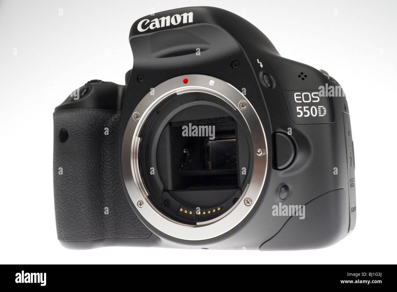 Canon EOS 550D or Digital Rebel 2Ti digital SLR camera with movie function  March 2010. Body only with lens removed Stock Photo - Alamy