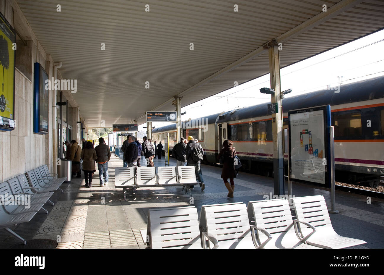 Train station in Tarragona Spain Stock Photo Alamy