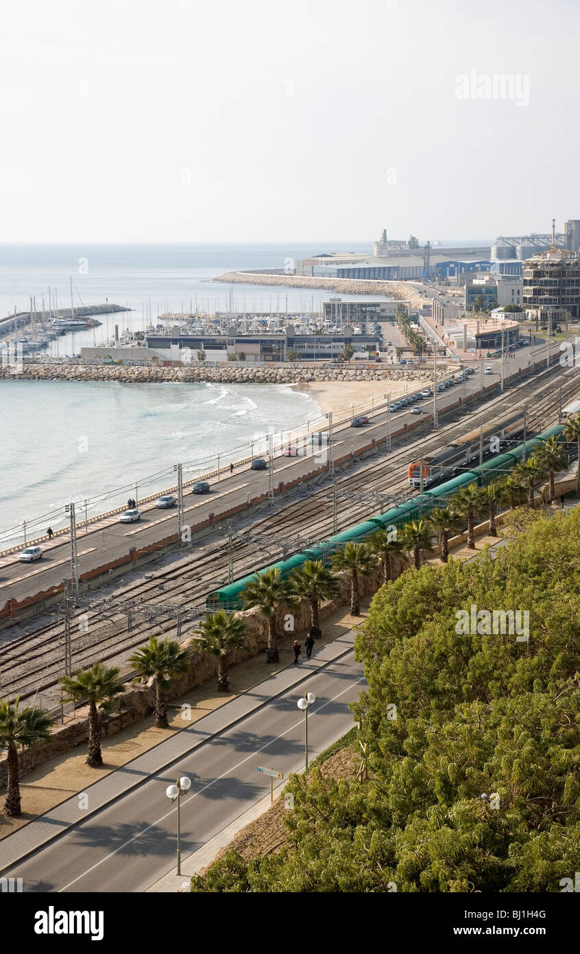 Railway network Tarragona Spain Stock Photo Alamy