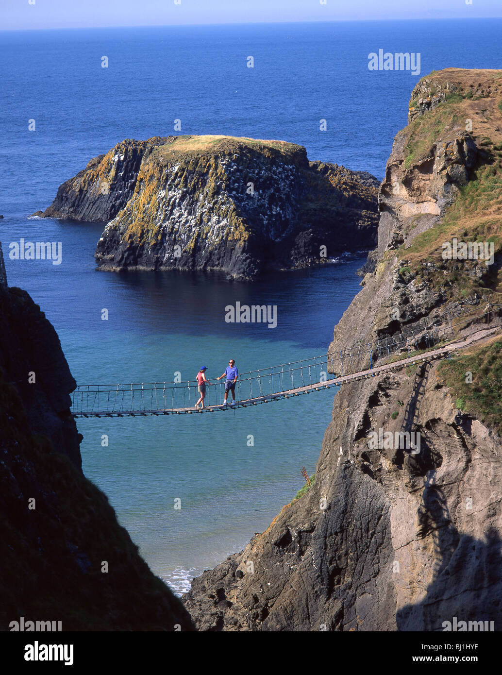 a rede rope bridge (ireland) stock photography images Alamy