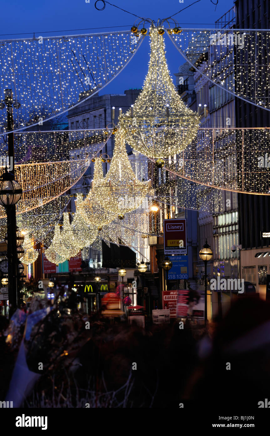  Christmas  lights decorations  grafton Street Dublin city 