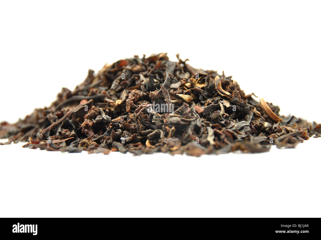 Detailed but simple image of black tea mix Stock Photo Alamy