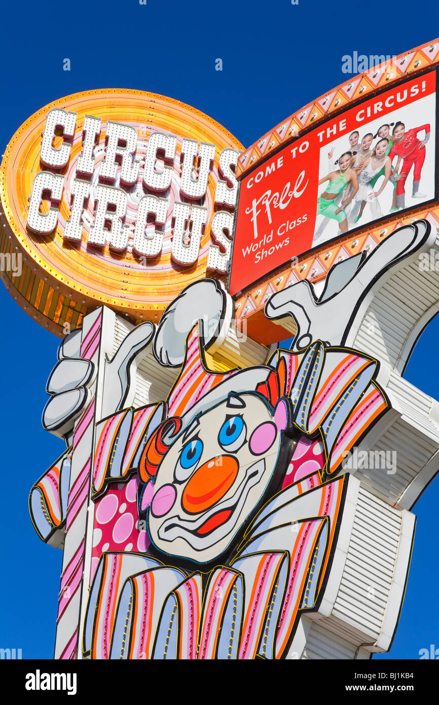 Circus Circus Casino on Virginia Street in Reno, Nevada, USA Stock