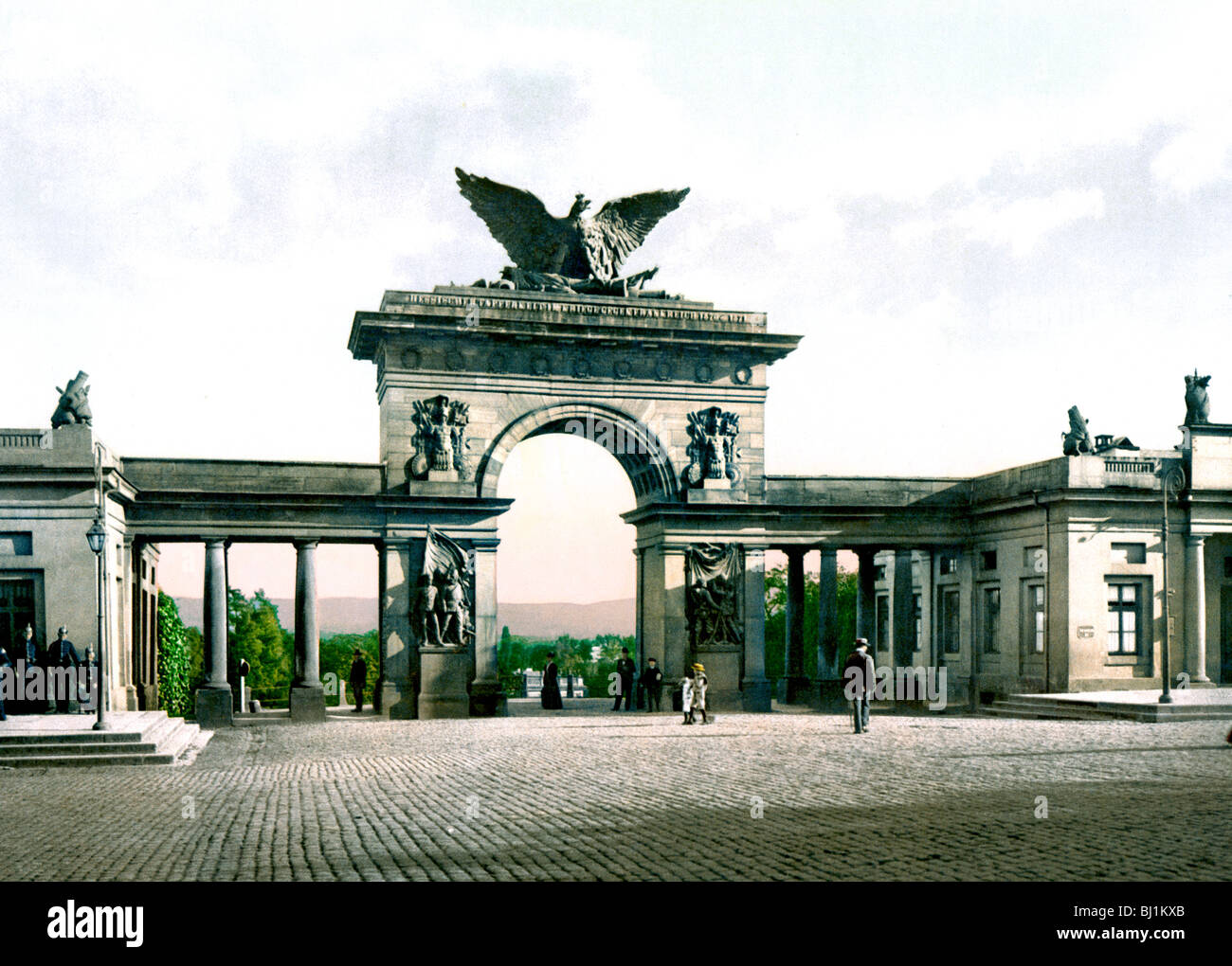 Aue - Tor Krieger - Denkmal Stock Photo